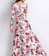 photo Rustic Romance Floral Long Sleeves Dress by OASAP, color Multi - Image 2