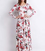 photo Rustic Romance Floral Long Sleeves Dress by OASAP, color Multi - Image 4
