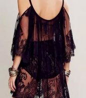 photo Sexy Sheer Off-Shoulder Beach Lace Dress by OASAP - Image 2