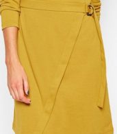 photo Simple Asymmetrical Style Belted Dress by OASAP, color Earthy Yellow - Image 5