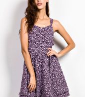 photo Sleeveless Floral PrinT-Backless Flare Dress by OASAP - Image 15