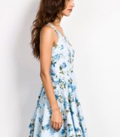 photo Sleeveless Floral PrinT-Backless Flare Dress by OASAP - Image 16