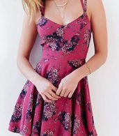 photo Sleeveless Floral PrinT-Backless Flare Dress by OASAP - Image 6