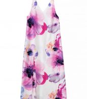 photo Spaghetti Strap Backless Floral Slit Maxi Dress by OASAP, color Multi - Image 4