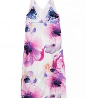 photo Spaghetti Strap Backless Floral Slit Maxi Dress by OASAP, color Multi - Image 5