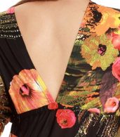 photo Summer V-Neck Short Sleeve Floral Boho Print Maxi Dress by OASAP - Image 10