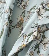photo Summer V-Neck Short Sleeve Floral Print Midi Dress by OASAP, color Multi - Image 3