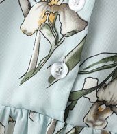 photo Summer V-Neck Short Sleeve Floral Print Midi Dress by OASAP, color Multi - Image 4