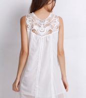 photo Sweet A-Line White Tank Dress by OASAP, color White - Image 3