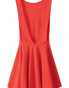 photo SweeT-Back Cutout dress by OASAP, color Orange - Image 2
