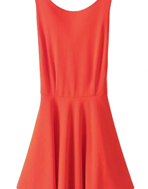 photo SweeT-Back Cutout dress by OASAP, color Orange - Image 1