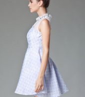 photo Sweet Flouncing Neckline Chiffon A-line Dress by OASAP - Image 3