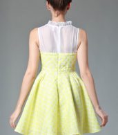 photo Sweet Flouncing Neckline Chiffon A-line Dress by OASAP - Image 6