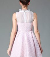 photo Sweet Flouncing Neckline Chiffon A-line Dress by OASAP - Image 9
