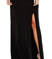 photo Vintage Black Side SliT-Backless Halter Party Dress by OASAP, color Black - Image 5