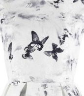 photo Vintage Butterfly Printing A-line Dress by OASAP, color Grey White - Image 3