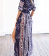 photo Vintage Geo Printed Maxi Dress by OASAP, color Multi - Image 5