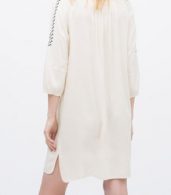 photo Vintage Long Sleeve Ethnic Embroidery Shift Dress by OASAP, color White - Image 2