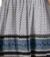 photo Vintage Print Off-Shoulder Ruffle Front Elastic Waist Dress by OASAP, color Multi - Image 6