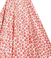 photo Vintage Strawberry Print Sleeveless A-line Dress by OASAP, color Multi - Image 5