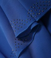 photo Rhinestone Designed V Neck Shift Dress by FashionMia, color Blue - Image 6