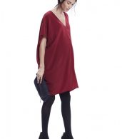 photo The Slouch Dress by Hatch Collection, color Red Cabernet - Image 5