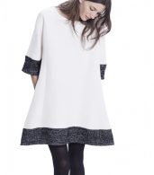 photo The Daniella Dress by Hatch Collection, color Ivory Black Boucle - Image 2