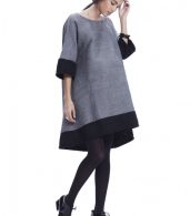 photo The Daniella Dress by Hatch Collection, color State Black Boucle - Image 4