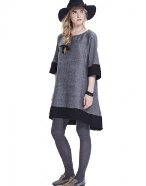 photo The Daniella Dress by Hatch Collection, color State Black Boucle - Image 5