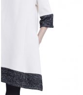 photo The Daniella Dress by Hatch Collection, color Ivory Black Boucle - Image 9