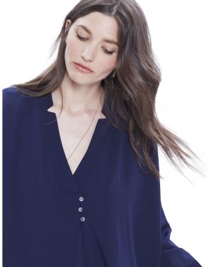 photo The Yves Tunic Dress by Hatch Collection, color Navy - Image 2