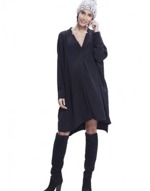 photo The Yves Tunic Dress by Hatch Collection, color Black - Image 4