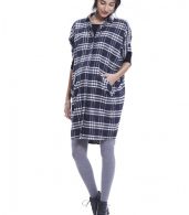 photo The Buttondown Dress by Hatch Collection, Black White Plaid - Image 6