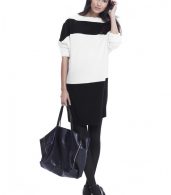 photo The Agyness Dress by Hatch Collection, color White-Black Stripe - Image 1