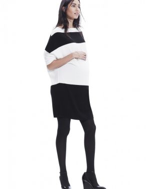 photo The Agyness Dress by Hatch Collection, color White-Black Stripe - Image 6