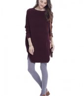 photo The Waffle Crew Dress by Hatch Collection, color Red Wine - Image 2