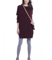 photo The Waffle Crew Dress by Hatch Collection, color Red Wine - Image 1