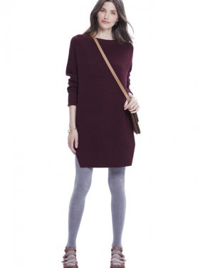 photo The Waffle Crew Dress by Hatch Collection, color Red Wine - Image 1