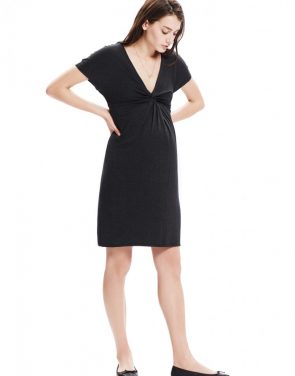 photo The Twist Dress by Hatch Collection, color Charcoal - Image 8