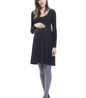photo The Longsleeve A-Line Dress by Hatch Collection, color Charcoal - Image 5