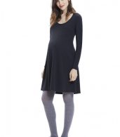 photo The Longsleeve A-Line Dress by Hatch Collection, color Charcoal - Image 7