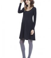 photo The Longsleeve A-Line Dress by Hatch Collection, color Charcoal - Image 8