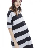 photo The Afternoon Dress by Hatch Collection, color Charcoal Light Grey Stripe - Image 9