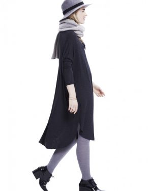 photo The Jersey Drape Dress by Hatch Collection, color Charcoal - Image 5