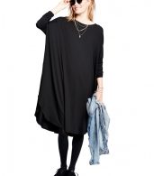 photo The Jersey Drape Dress by Hatch Collection, color Black - Image 6