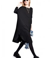 photo The Jersey Drape Dress by Hatch Collection, color Black - Image 8