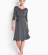 photo Sutton Wrap Dress - Grey, color Grey - Image 2