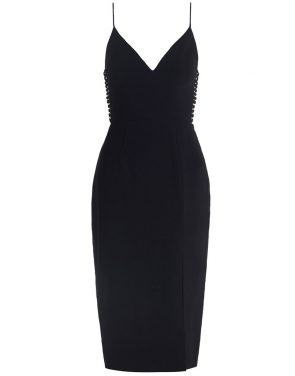 photo Crepe Harness Midi Dress by Zimmermann, Black color - Image 1