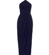 photo Silk Tuck Long Dress by Zimmermann, French Navy color - Image 1