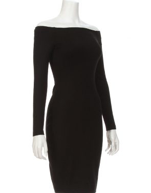 photo Daphne Off The Shoulder Dress by L'Agence 60509PONS16, Black color - Image 2